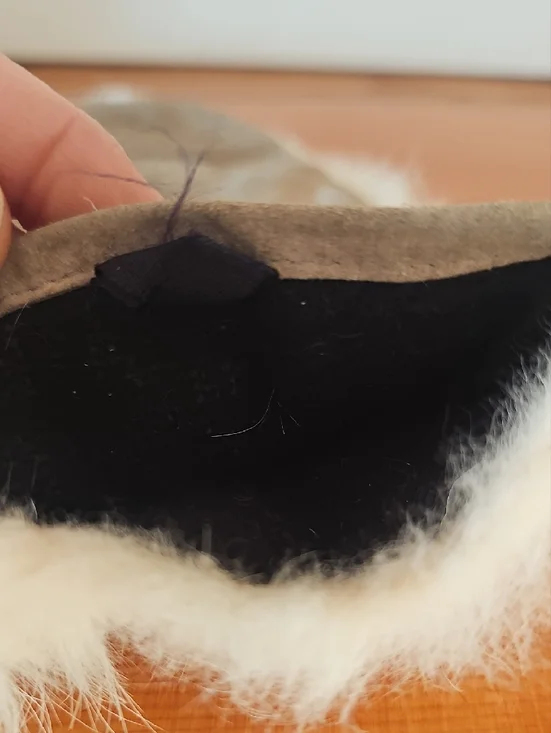 Vintage Rabbit Fur Mittens - Picture 4 of 10